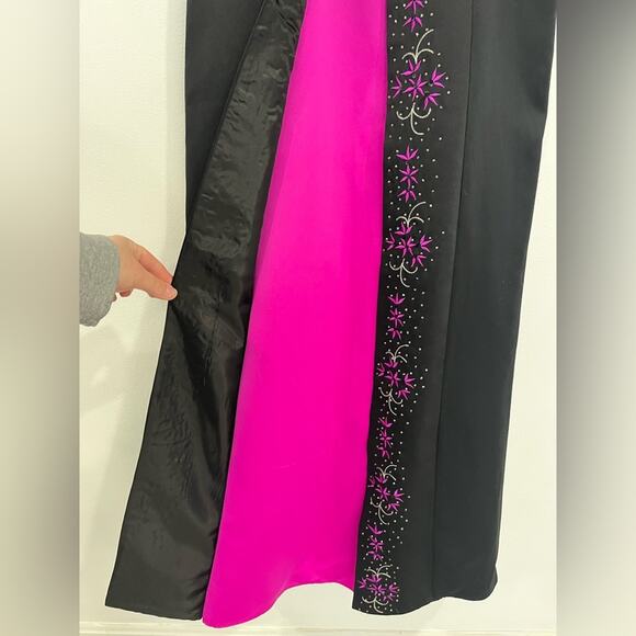 Vintage Morgan Co Strapless Prom Dress Maxi Gown 3/4 Y2K Goth Fairy Corset - Picture 5 of 10